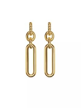 David Yurman | Lexington Double Link Drop Earrings in 18K Yellow Gold, 53.5MM,商家Saks Fifth Avenue,价格¥27004