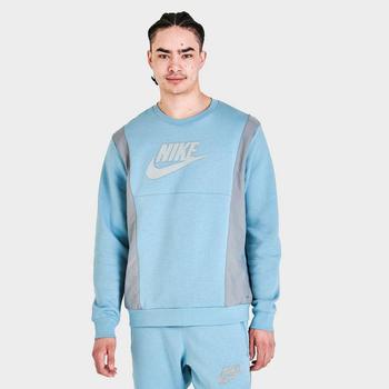 推荐Men's Nike Sportswear Hybrid Fleece Crewneck Sweatshirt商品