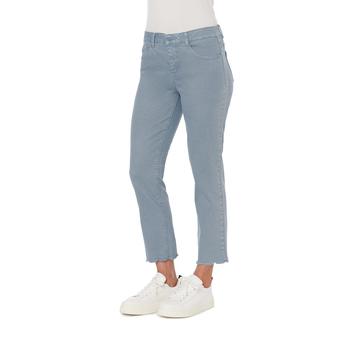 Democracy, Democracy | Women's Ab Solution High Rise Slim Straight Crop Jeans with Scallop Fray商品图片 额外7折, 额外七折