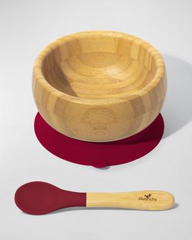 商品Avanchy | Baby's Bamboo Bowl & Spoon Set,商家Neiman Marcus,价格¥176图片