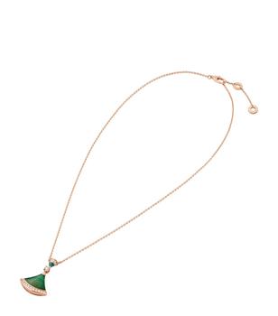 bvlgari项链, BVLGARI | Rose Gold, Malachite And Diamond Divas' Dream Necklace商品图片 