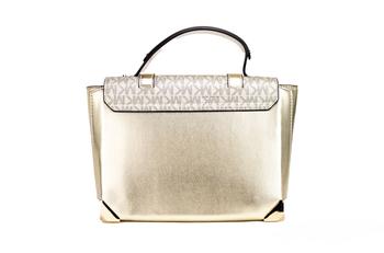 [二手商品] Michael Kors | Michael Kors Manhattan Medium Pale  Leather Top Handle Satchel Bag Women's Purse商品图片,5折