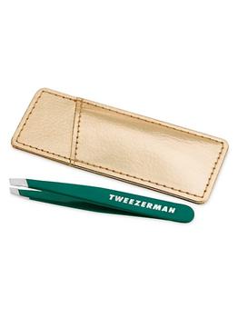 商品Tweezerman | Mini Slant Tweezer & Case 2-Piece Set,商家Saks Fifth Avenue,价格¥116图片