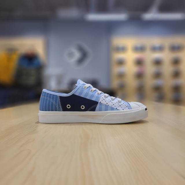 匡威直邮, Converse | 【韩国直邮|包邮包税】匡威[converse] 运动鞋 Jack Purcell 金色 基本的 装饰 Shuting Chambray 蓝色 帆布鞋 171723C商品图片 7折×额外9折, 包邮包税, 额外九折
