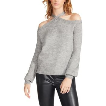 推荐Steve Madden Women's Knit Long Sleeve Halter Sweater商品