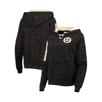 Colosseum | Women's Black Army Black Knights The Devil Speckle Lace-Placket Raglan Pullover Hoodie商品图片,