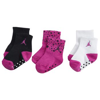 aj3, Jordan | Jordan Cement Gripper Quarter 3 Pack Socks - Girls' Infant商品图片 