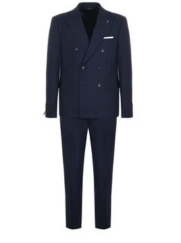 DANIELE ALESSANDRINI | Daniele Alessandrini Double-Breasted Suit,商家Cettire,价格¥5093