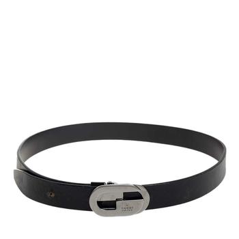 gucci皮带好不好, [二手商品] Gucci | Gucci Black Leather G Buckle Belt 75CM商品图片 满1件减$100, 满减