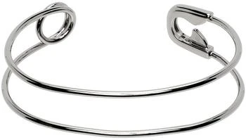 Vetements | Silver Safety Pin Bracelet,商家Ssense US,价格¥2601