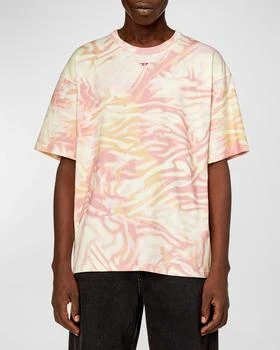推荐Men's T Boxt N3 Zebra-Print Jersey T-Shirt商品