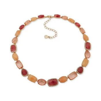 Anne Klein | Gold-Tone Crystal Stone Collar Necklace, 16" + 3" extender,商家Macy's,价格¥372