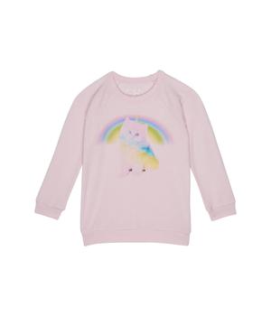 Chaser | Rainbow Unicorn Kitty Recycled Bliss Knit Pullover (Little Kids/Big Kids)商品图片,8.6折, 独家减免邮费
