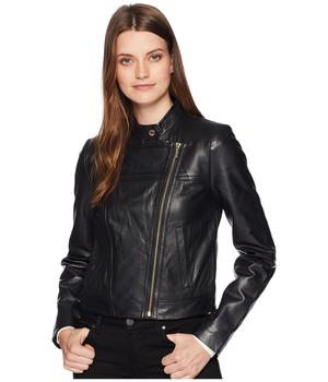 Michael Kors | Leather Moto Jacket商品图片,7.5折, 独家减免邮费