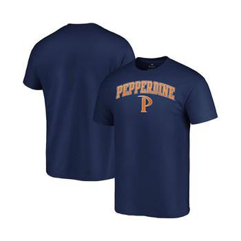 Fanatics | Men's Branded Navy Pepperdine Waves Campus T-shirt商品图片,7.7折