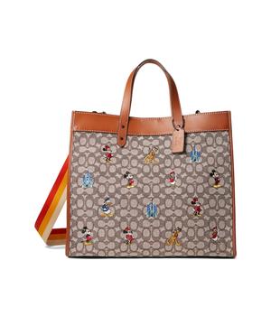 coach托特包男包, Coach | Disney Parks Mickey Embroidery Field Tote 40 in Signature Textile Jacquard商品图片 7.9折