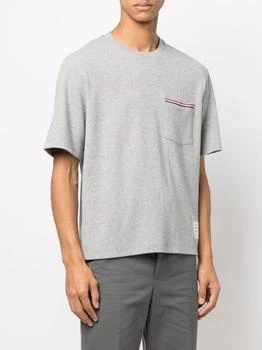 推荐THOM BROWNE MEN OVERSIZED SHORT SLEEVE POCKET TEE IN MILANO COTTON商品