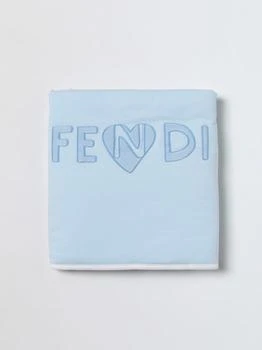 Fendi | Fendi Kids cotton blanket with embroidered logo,商家GIGLIO.COM,价格¥3025