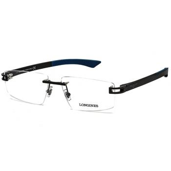 商品Longines | Longines Men's Eyeglasses - Clear Lens Matte Black Rectangular Frame | LG5007-H 002,商家My Gift Stop,价格¥521图片