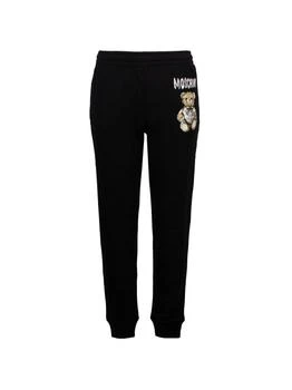 Moschino | MOSCHINO TEDDY BEAR-PRINT COTTON TRACK PANTS,商家Boutiques Premium,价格¥2739