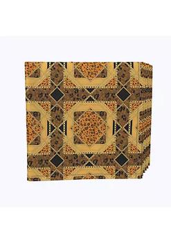 商品Fabric Textile Products, Inc. | Napkin Set, 100% Polyester, Set of 4, 18x18", Golden Chains & Animal Prints,商家Belk,价格¥218图片
