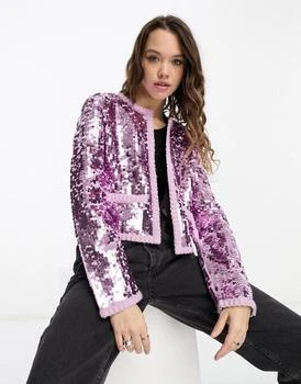 推荐& Other Stories sequin jacket in lilac商品