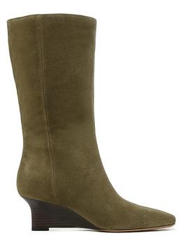 vince鞋图片, Vince | Beverly Suede Wedge Boots商品图片 