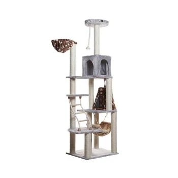 Macy's | Real Wood Cat Climber Play House, Lounge Basket,商家Macy's,价格¥2470