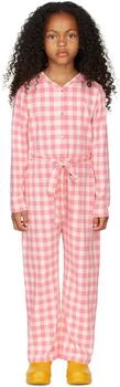 Mini Rodini | Kids Pink Gingham Check Jumpsuit 6.4折