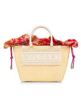 bvlgari包, BVLGARI | Logo Raffia Tote商品图片 