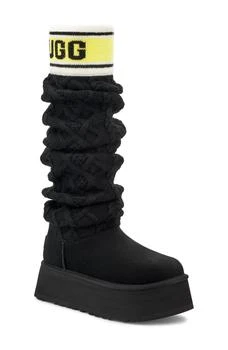 UGG品牌, 商品Letter Tall 女款 黑黄 靴子 UGG  1144044, 价格¥1129