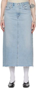 AGOLDE | Blue Della Denim Midi Skirt 7.9折