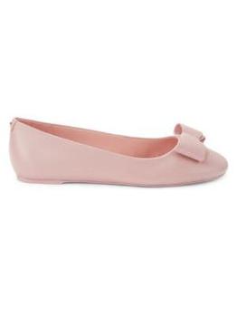 Nora Bow Leather Ballet Flats product img