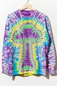 Urban Outfitters | Vintage 1990s Hand Made Tie Dye Psychedelic Mushroom T-Shirt商品图片,