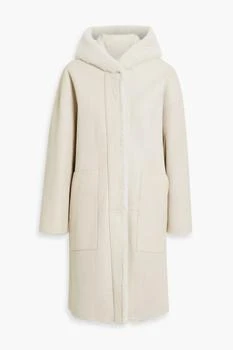 推荐Reversible shearling hooded coat商品