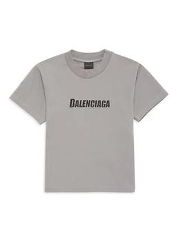 Balenciaga | Little Kid's & Kid's Caps Vintage Short-Sleeve T-Shirt商品图片,