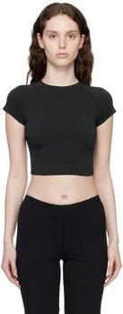 SKIMS | Black New Vintage Cropped Raglan T-Shirt 