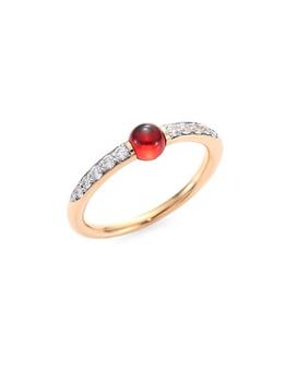 商品Pomellato | M'Ama Non M'Ama Diamond, Garnet & 18K Rose Gold Ring,商家Saks Fifth Avenue,价格¥14346图片