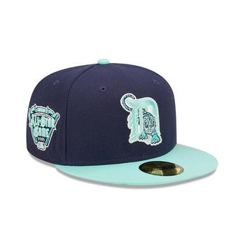 时尚mlb羽绒服男装, New Era | Men's Navy Detroit Tigers 2005 MLB All-Star Game Cooperstown Collection Team UV 59FIFTY Fitted Hat商品图片 