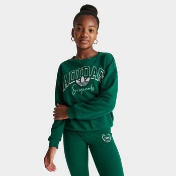 推荐Girls' adidas Originals Collegiate Graphic Pack Crewneck Sweatshirt商品