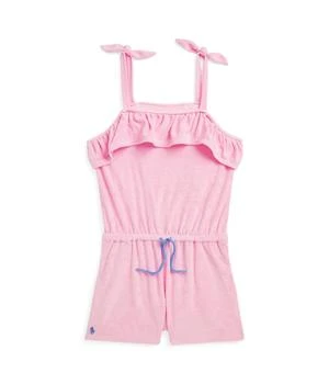 Ralph Lauren | Ruffled Cotton-Blend Terry Romper (Big Kids),商家Zappos,价格¥185