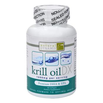 商品Natural Dynamix Krill Oil Dx Fish Oil Supplements Softgels, 60 ea图片