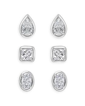 商品Bloomingdale's | Princess Cut, Pear or Oval Shaped Stud Earring in 14K White Gold, 0.33-0.56 ct. t.w. - 100% Exclusive,商家Bloomingdale's,价格¥6237图片