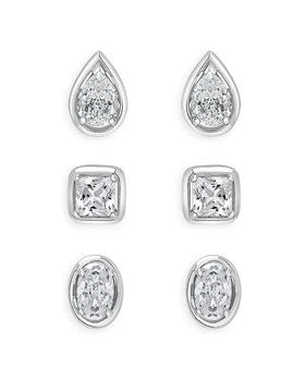 Bloomingdale's | Princess Cut, Pear or Oval Shaped Stud Earring in 14K White Gold, 0.33-0.56 ct. t.w. - 100% Exclusive,商家Bloomingdale's,价格¥6105