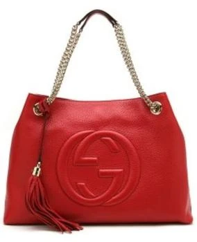 推荐Gucci Soho Red Leather with Tassle Women's Shoulder Bag 536196 A7M0G 6420商品
