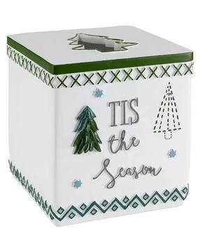 Avanti | Christmas Trees Holiday Printed Shower Curtain, 72" x 72",商家Macy's,价格¥121