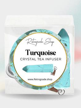 商品Turquoise Crystal Gemstone 2-Inch Tea Ball Infuser图片