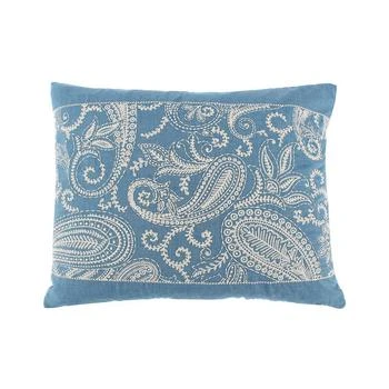 Levtex | Khotan Embroidered Decorative Pillow, 18" x 14",商家Macy's,价格¥369
