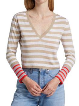 推荐Florrie Striped Knit Pullover商品