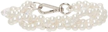 商品White Twisted Pearl Bracelet,商家SSENSE,价格¥1299图片